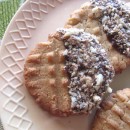 State Fair Recipes Chocolate Dipped Peanut Butter Cookies (10)